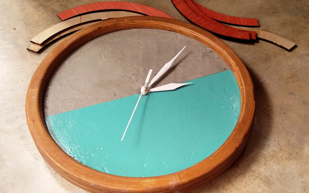 Cement Wall Clock