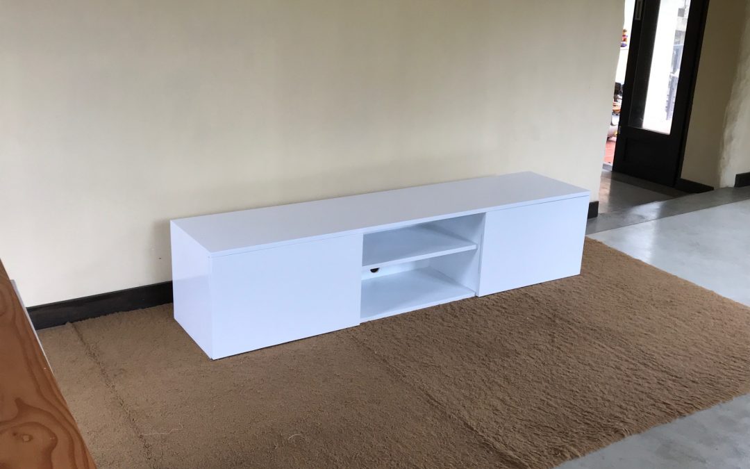 White TV Media Console