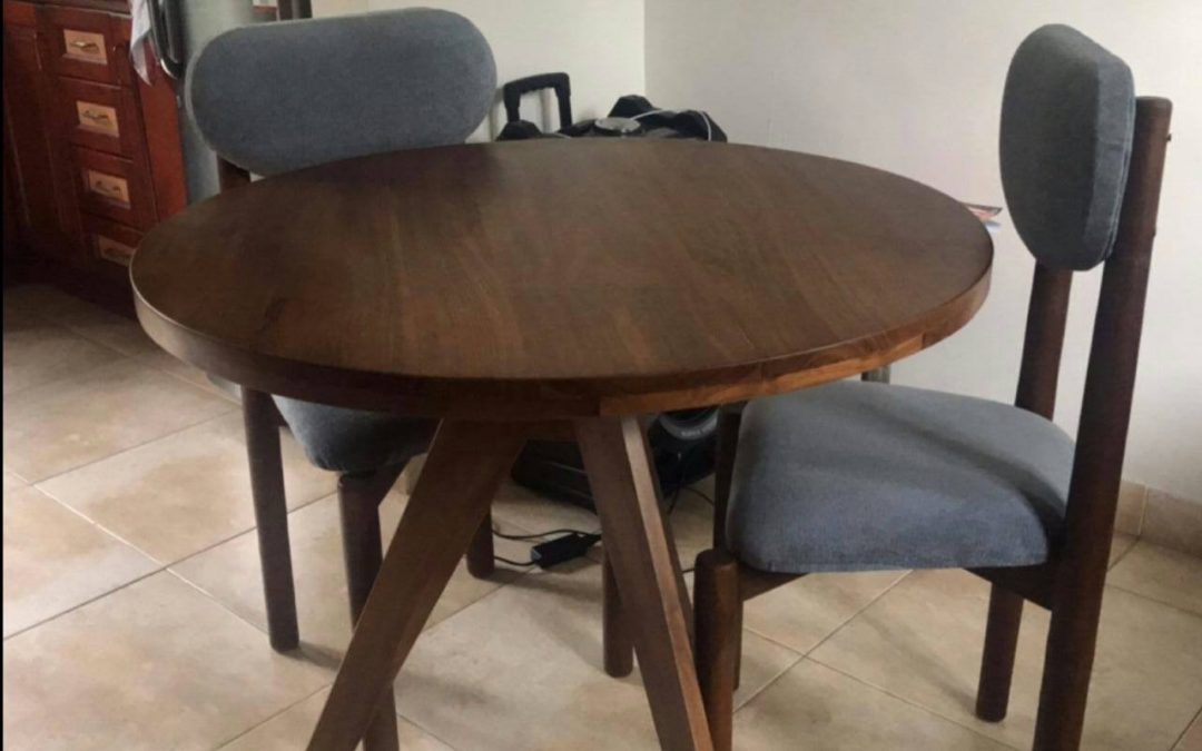 Circle Teak Dining Table