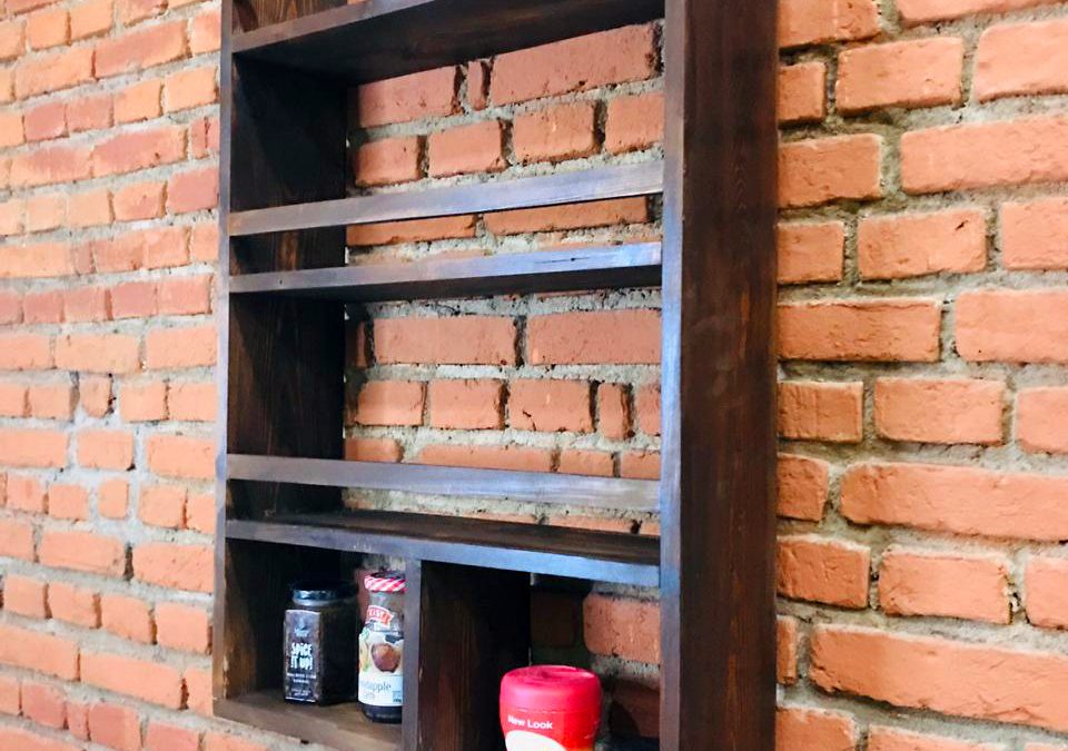 Kitchen Rack made out of pinewood. made in sri lanka, custom made