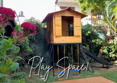 Kids Play House, Kids Tree House, Play Space, Kids Space. Ladder, Rock Climbing, Rope Ladder, Kids Slide. Hammock, Tiny House.