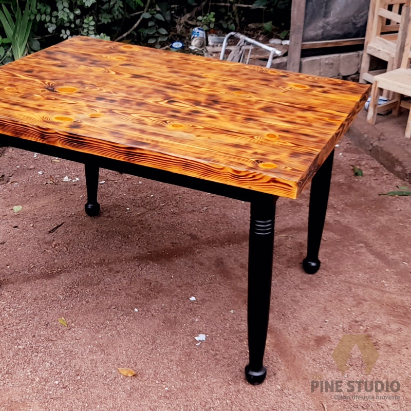 upcycled furniture, shu shugi ban burned table