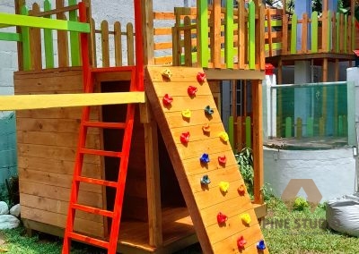 Kids Playhouse, play space, kids house, rock climbing, monkey bar, ladder, toddler house