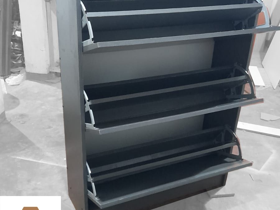 Shoe Rack made in sri lanka out of wood and melamine